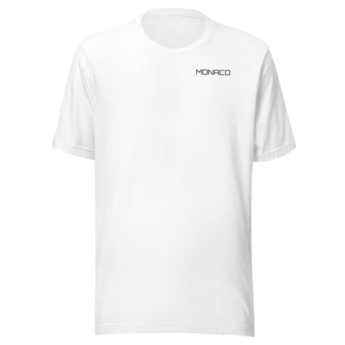 Monaco Formula 1 race track t-shirt – with race circuit silhouette