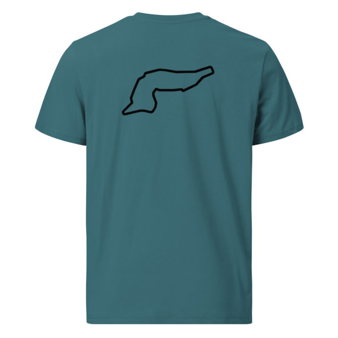 Imola Formula 1 race track t-shirt – with race circuit silhouette