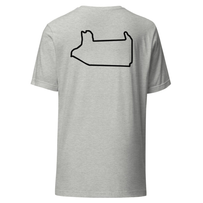 Las Vegas Formula 1 race track t-shirt – with race circuit silhouette