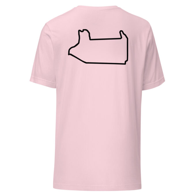 Las Vegas Formula 1 race track t-shirt – with race circuit silhouette