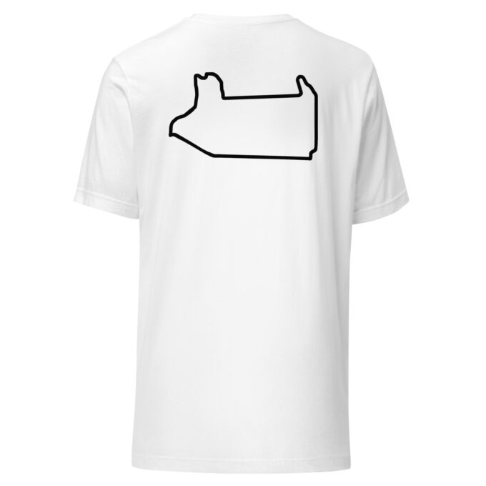Las Vegas Formula 1 race track t-shirt – with race circuit silhouette