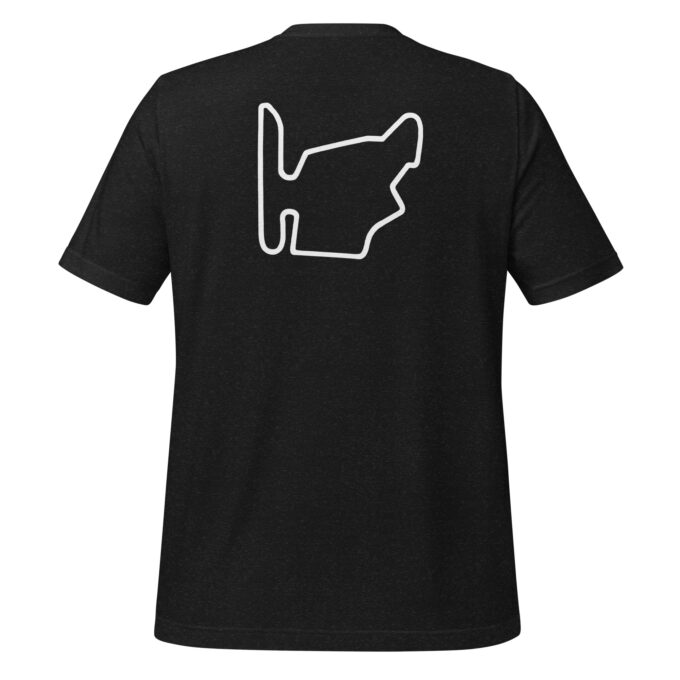 Budapest Formula 1 race track t-shirt – with race circuit silhouette