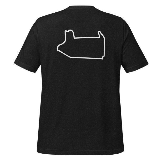 Las Vegas Formula 1 race track t-shirt – with race circuit silhouette
