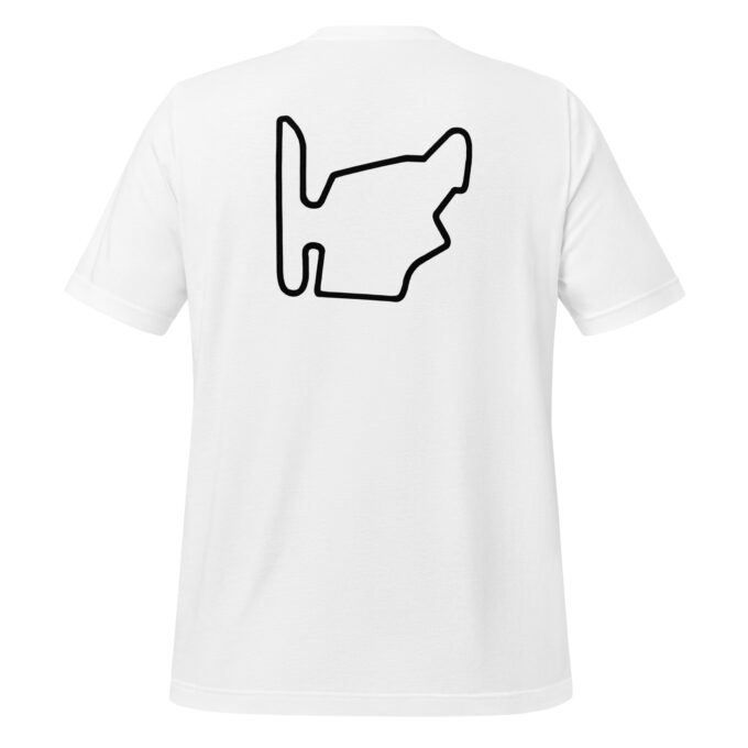 Budapest Formula 1 race track t-shirt – with race circuit silhouette
